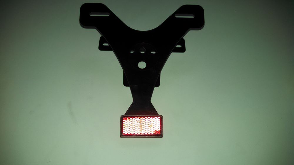 Suporte Placa Universal com Refletivo Titan Ybr Todas 125CC 150CC